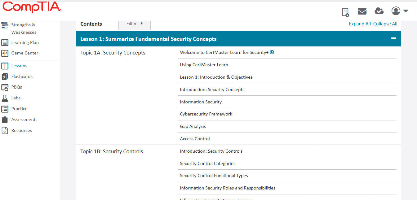 ข้อเสนอที่ดีที่สุด (SY0-701) - CompTIA Security+ CertMaster Learn + Labs (3 เดือน)
