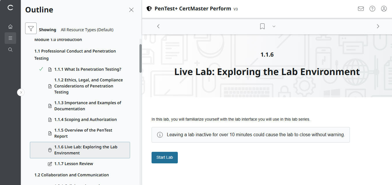 CertMaster Perform CompTIA PenTest+ PT0-003 (V3) (เข้าใช้งาน 3 เดือน)