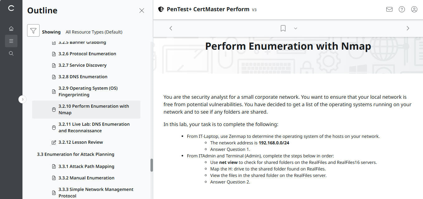 CompTIA PenTest+ CertMaster Perform PT0-003 (V3) - 3 Month Access