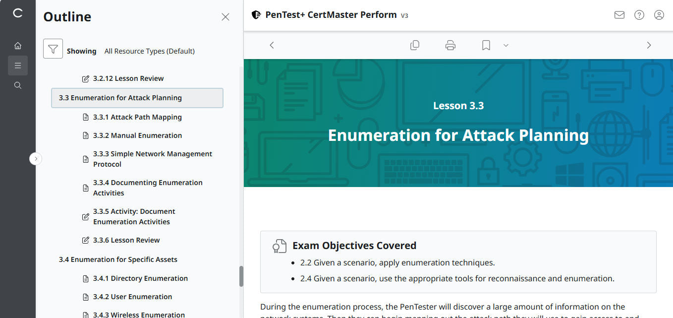 CompTIA PenTest+ CertMaster Perform PT0-003 (V3) - 3 Month Access