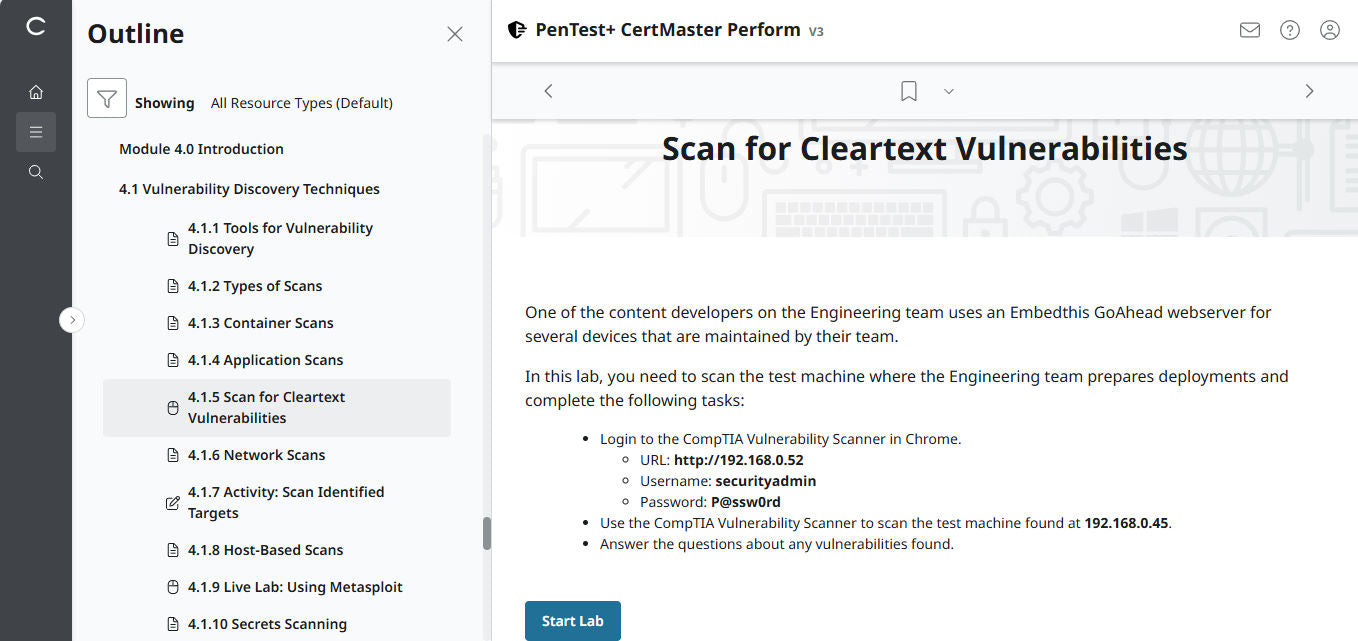 CompTIA PenTest+ CertMaster Perform PT0-003 (V3) - 3 Month Access