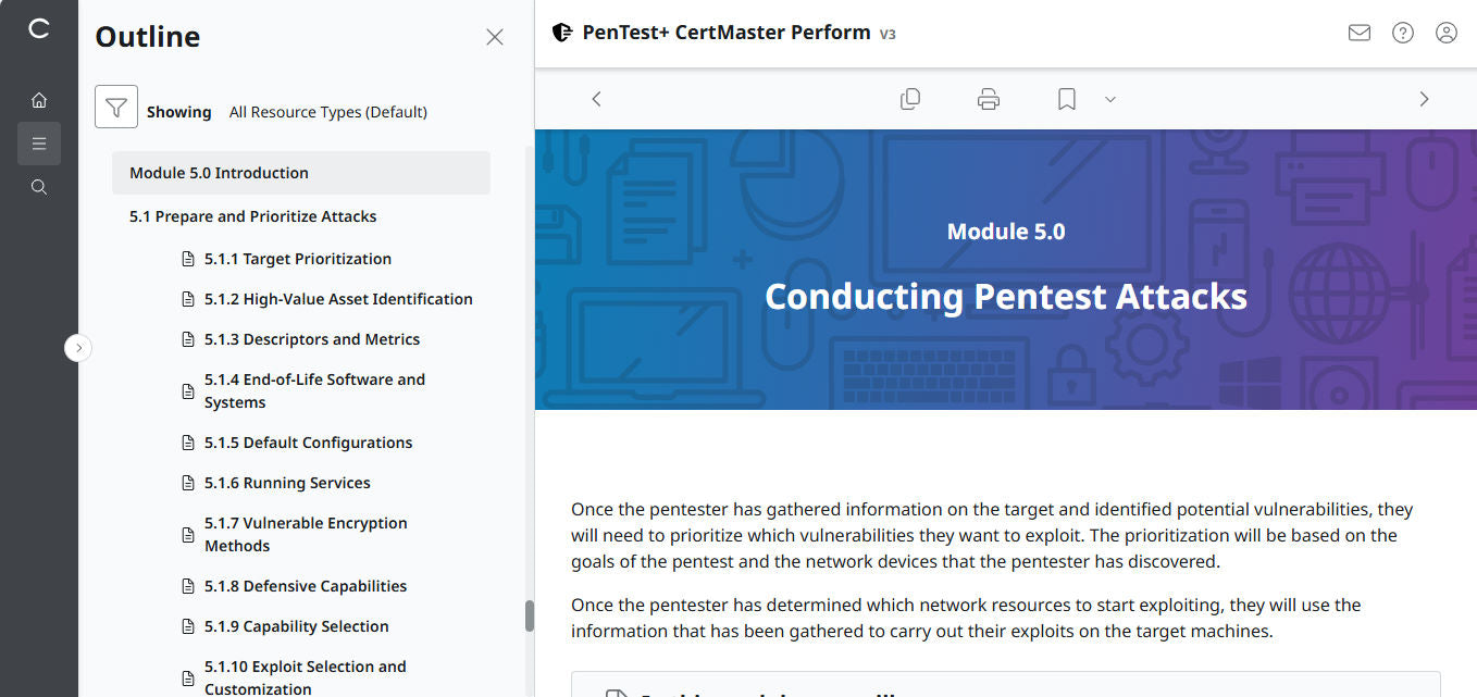 CompTIA PenTest+ CertMaster Perform PT0-003 (V3) - 3 Month Access