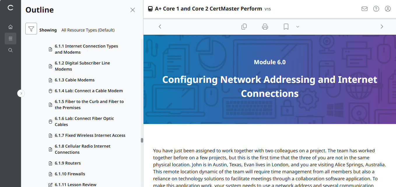 CompTIA A+ Core 1 & 2 CertMaster Perform (V15) (เข้าใช้งาน 4 เดือน) (🛒ข้อเสนอพิเศษ)
