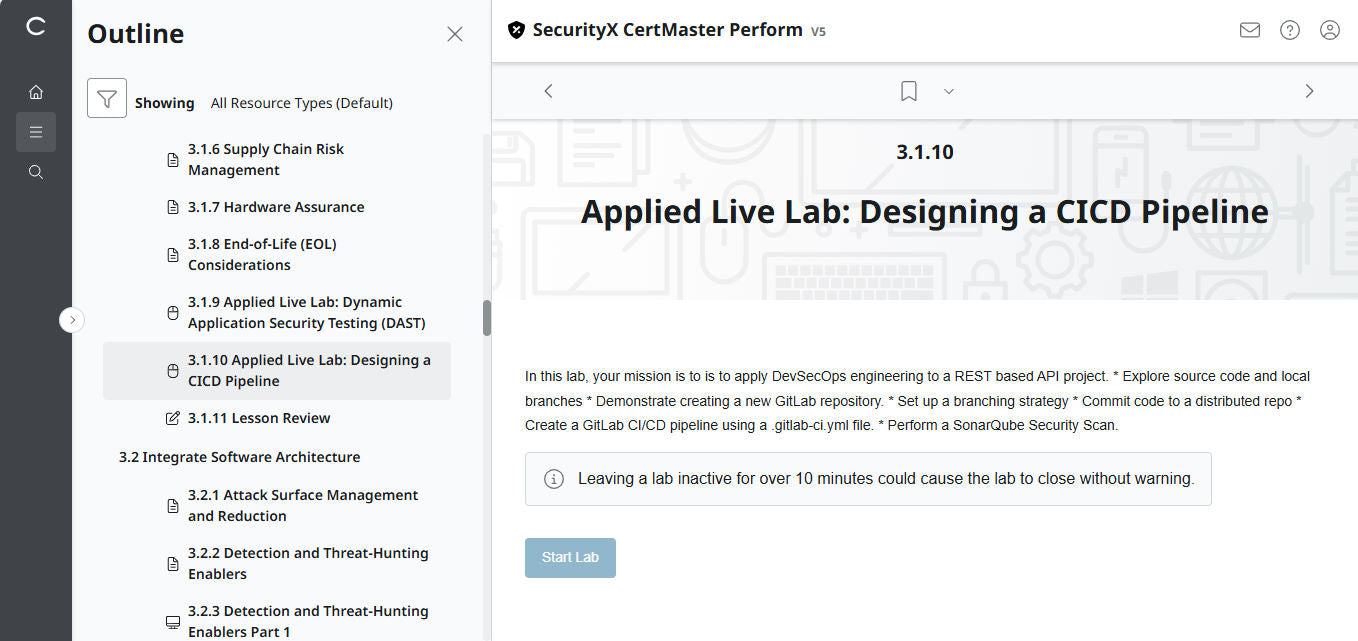 CertMaster Perform สำหรับ CompTIA SecurityX (CASP+) CAS-005 สิทธิ์เข้าใช้งาน 3 เดือน (🛒ข้อเสนอพิเศษ)