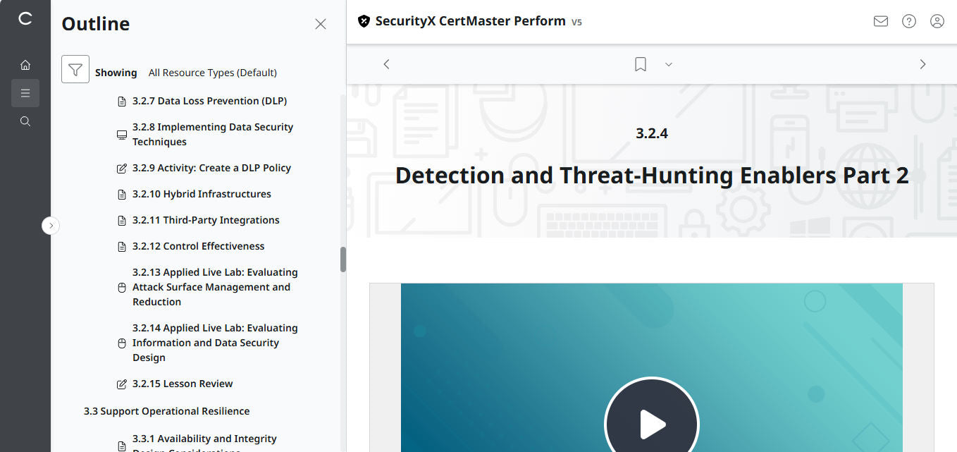 CertMaster Perform สำหรับ CompTIA SecurityX (CASP+) CAS-005 สิทธิ์เข้าใช้งาน 3 เดือน (🛒ข้อเสนอพิเศษ)