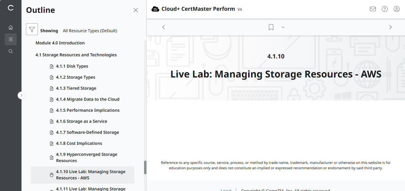 CompTIA Cloud+ CertMaster Perform (CV0-004) – 3-Month Access (🛒Special Offer)
