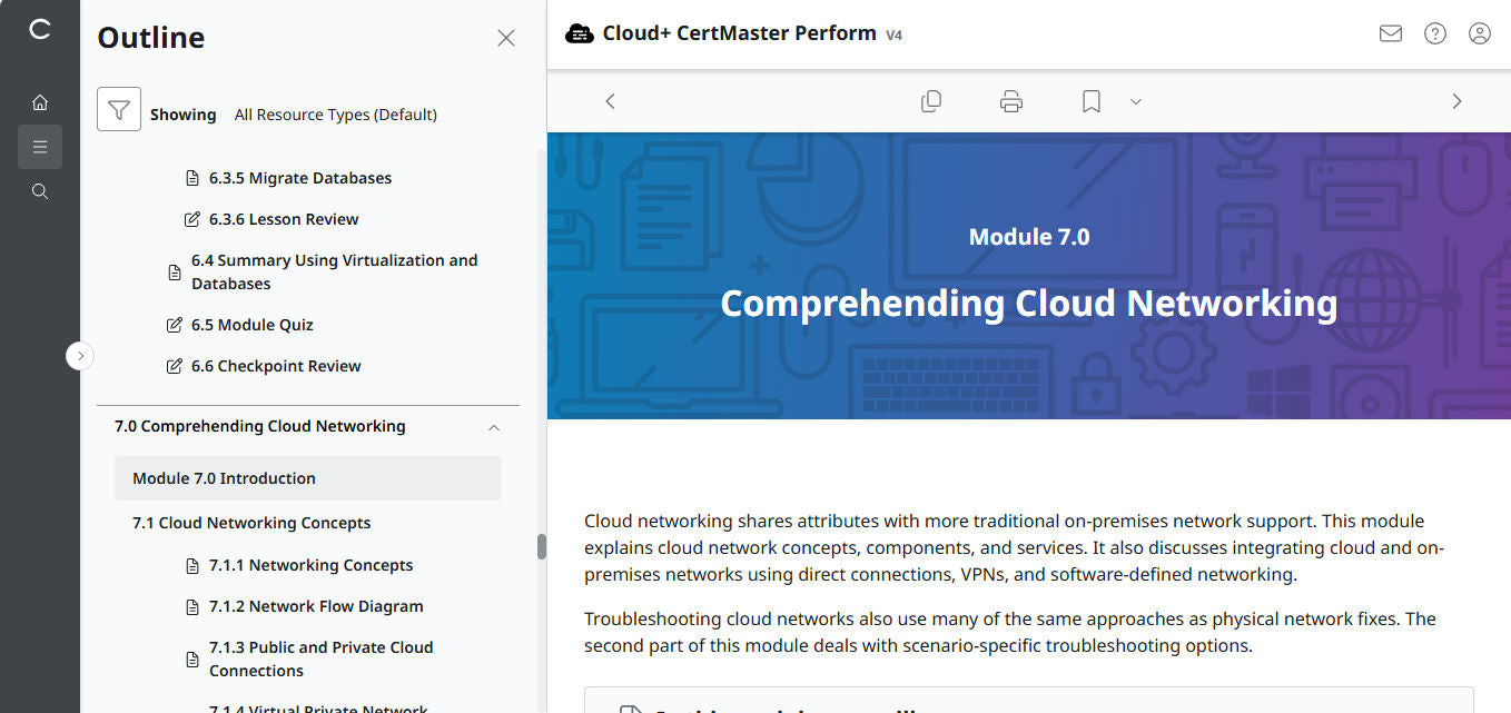 CompTIA Cloud+ CertMaster Perform (CV0-004) – 3-Month Access (🛒Special Offer)