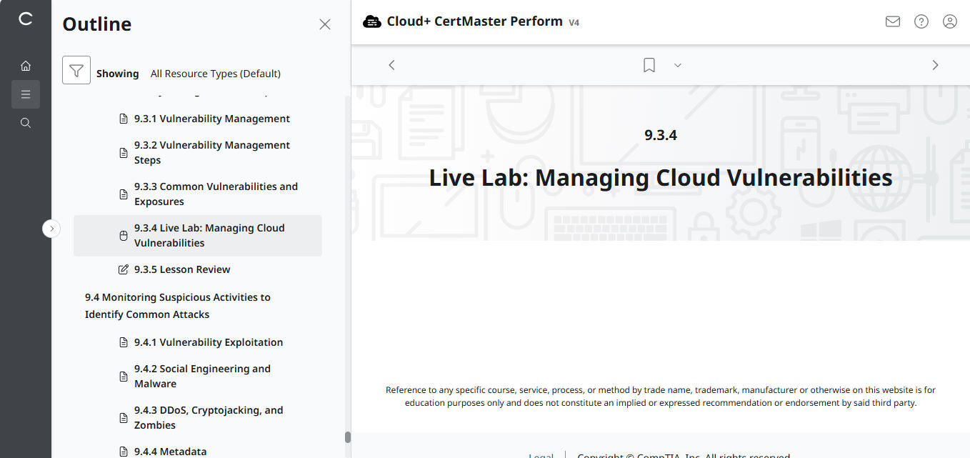 CompTIA Cloud+ CertMaster Perform (CV0-004) – 3-Month Access (🛒Special Offer)