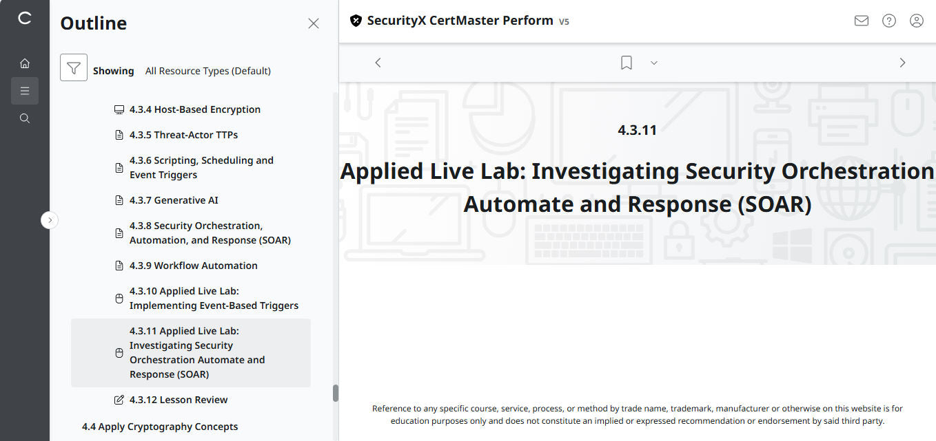 CertMaster Perform for CompTIA SecurityX (CASP+) CAS-005  3-Month Access (🛒Special Offer)