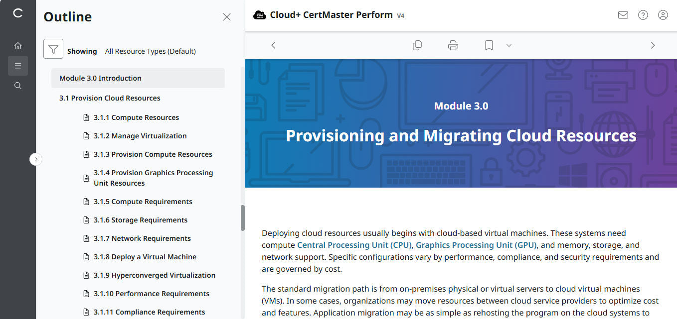 CompTIA Cloud+ CertMaster Perform (CV0-004) – 3-Month Access (🛒Special Offer)