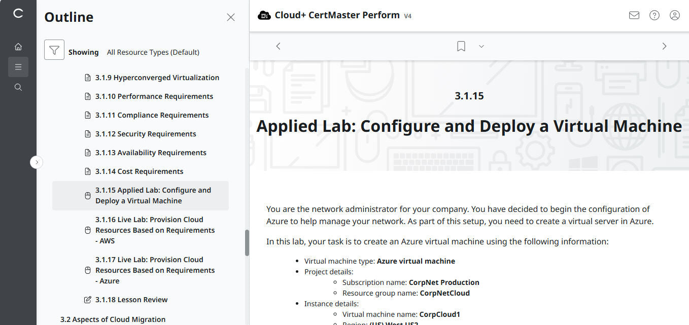 CompTIA Cloud+ CertMaster Perform (CV0-004) – 3-Month Access (🛒Special Offer)