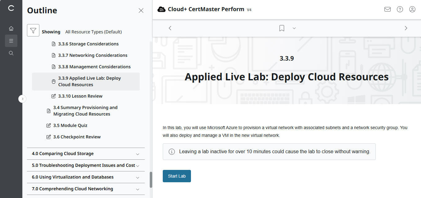 CompTIA Cloud+ CertMaster Perform (CV0-004) – 3-Month Access (🛒Special Offer)