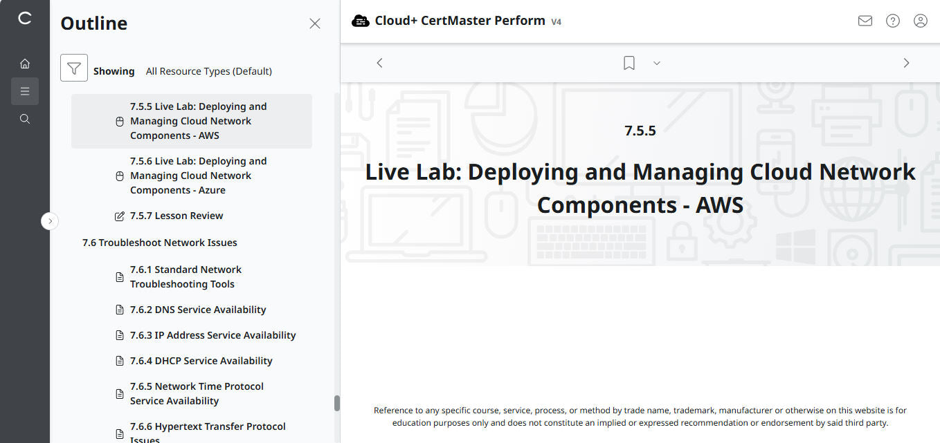 CompTIA Cloud+ CertMaster Perform (CV0-004) – 3-Month Access (🛒Special Offer)