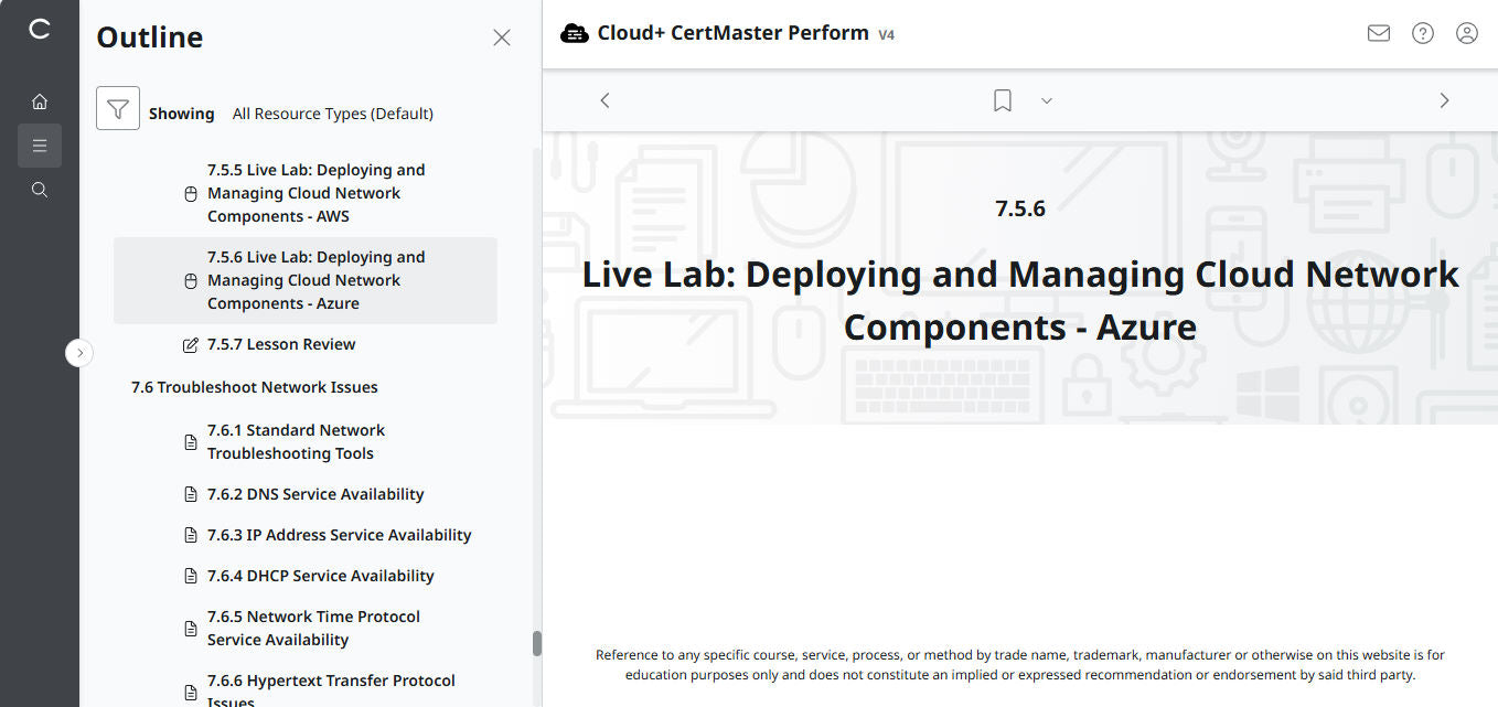 CompTIA Cloud+ CertMaster Perform (CV0-004) – 3-Month Access (🛒Special Offer)