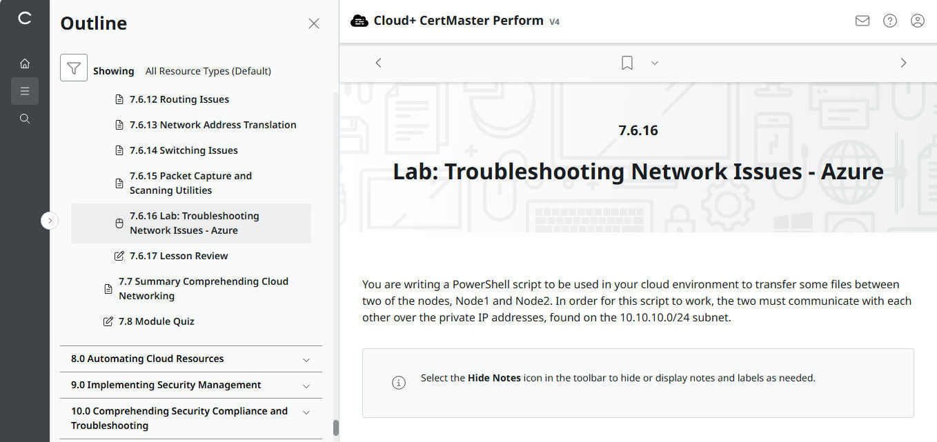 CompTIA Cloud+ CertMaster Perform (CV0-004) – 3-Month Access (🛒Special Offer)