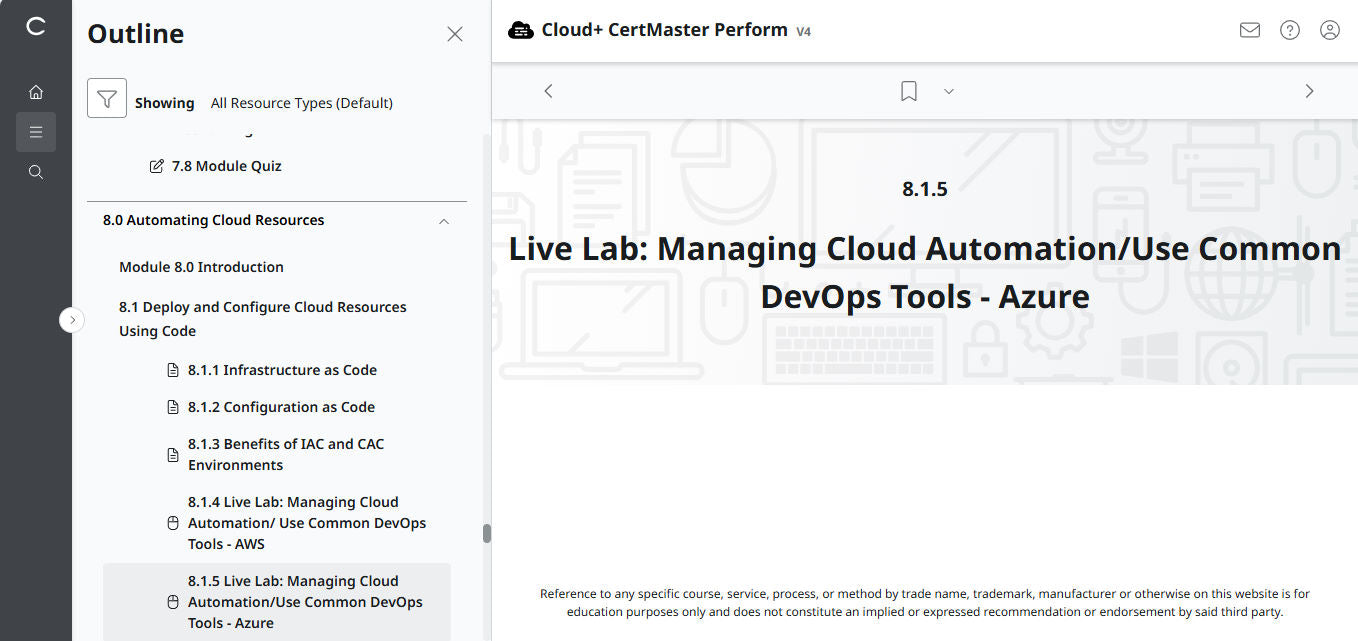 CompTIA Cloud+ CertMaster Perform (CV0-004) – 3-Month Access (🛒Special Offer)