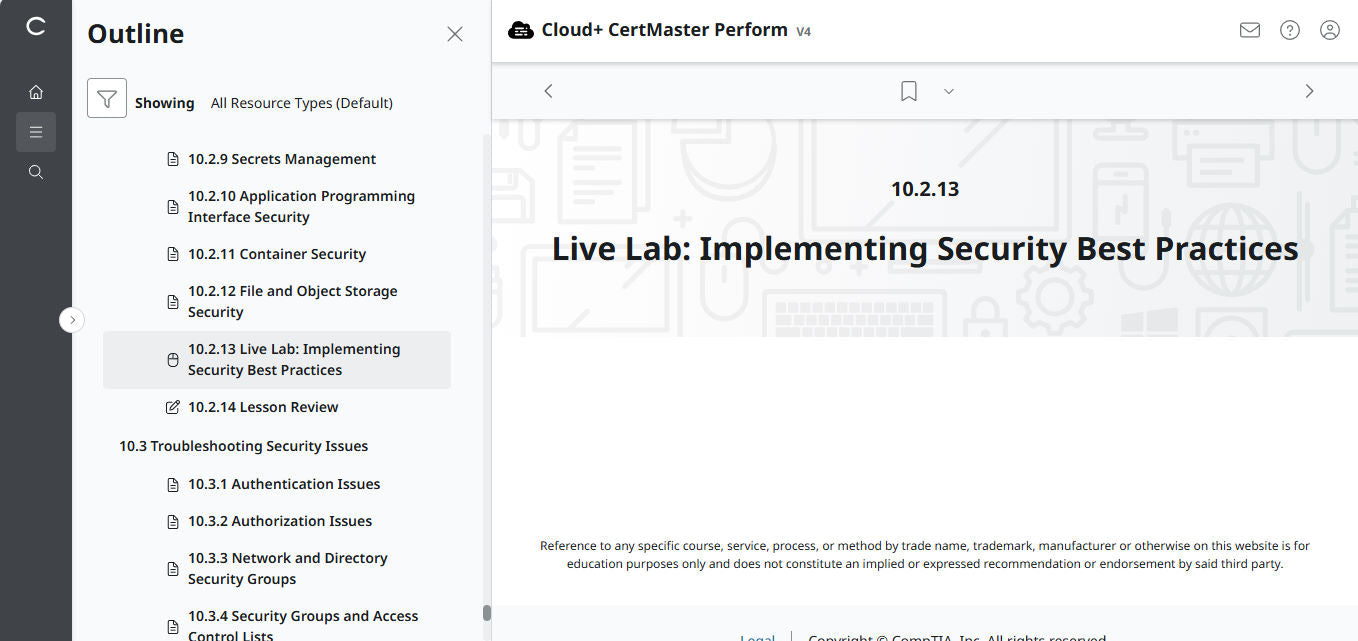 CompTIA Cloud+ CertMaster Perform (CV0-004) – 3-Month Access (🛒Special Offer)