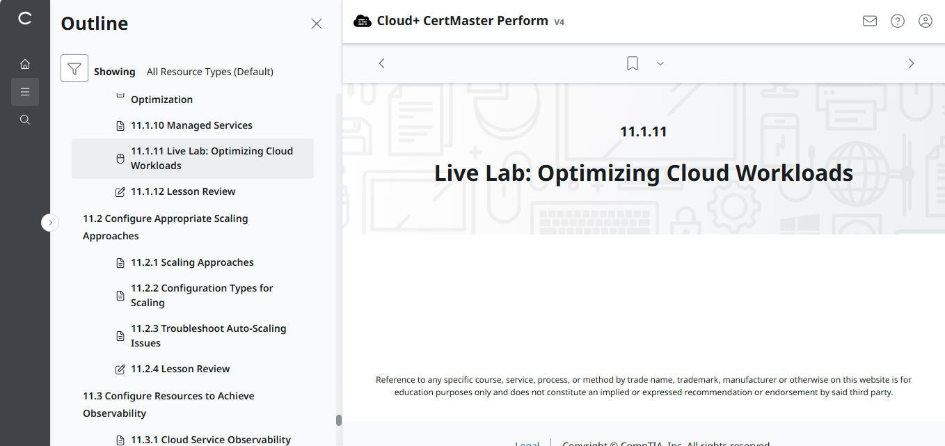 CompTIA Cloud+ CertMaster Perform (CV0-004) – 3-Month Access (🛒Special Offer)