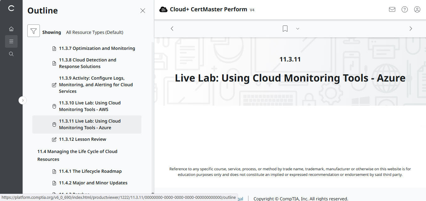 CompTIA Cloud+ CertMaster Perform (CV0-004) – 3-Month Access (🛒Special Offer)