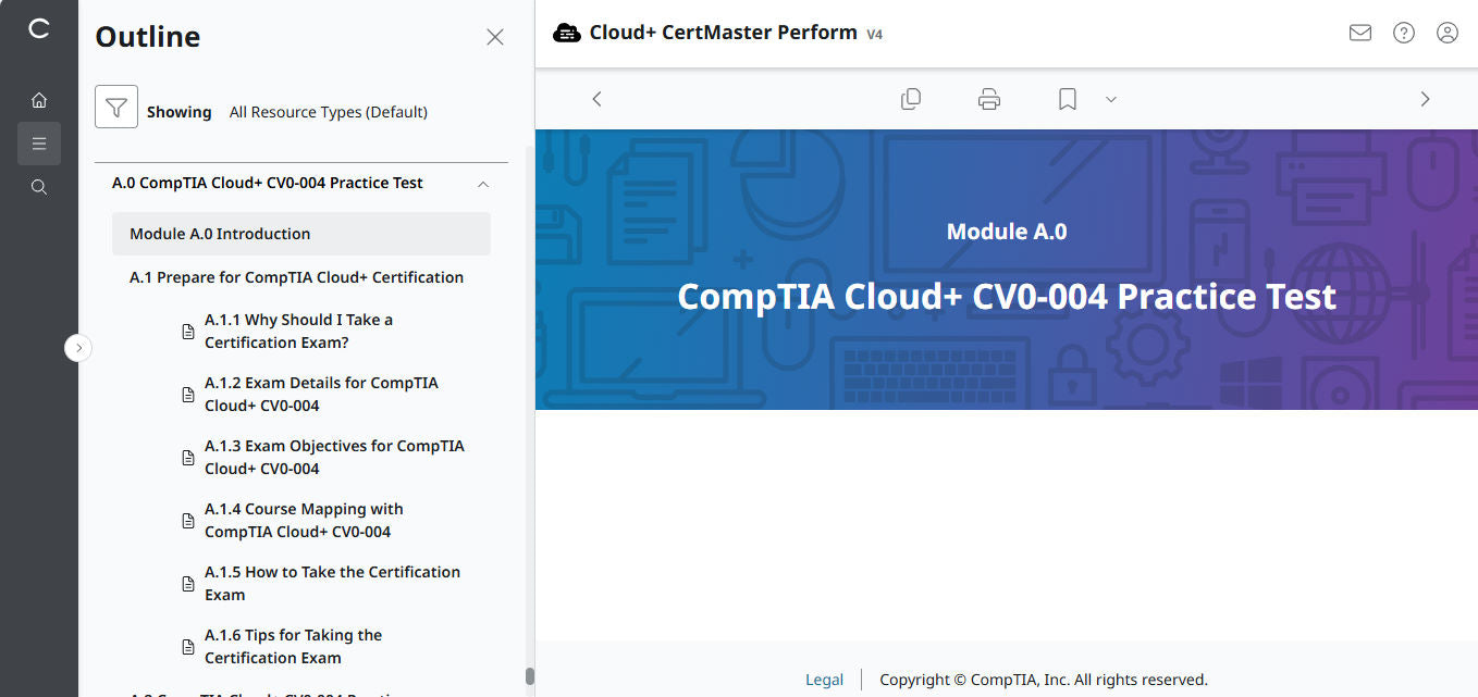 CompTIA Cloud+ CertMaster Perform (CV0-004) – 3-Month Access (🛒Special Offer)